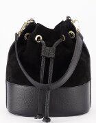 SOFILINE Geanta neagra tip sac din piele naturala 1313 M9