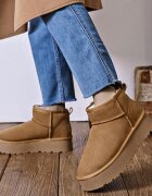 SOFILINE Ghete camel din piele naturala JB1924 118