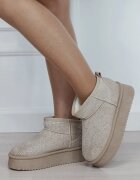 SOFILINE Ghete dama bej cu pietricele RU-15. M4