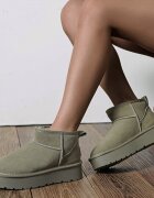 SOFILINE Ghete kaki din piele naturala JB1924 111