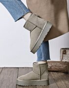 SOFILINE Ghete taupe din piele naturala JB1925 117