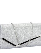 SOFILINE Plic argintiu cu sclipici BCK-1108 01
