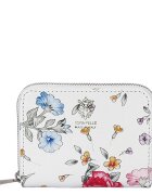 SOFILINE Portofel mic alb cu imprimeu floral din piele naturala 8912 07