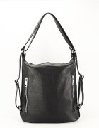 SOFILINE Rucsac din piele naturala 2 in 1 negru Lucia 121