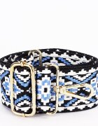 TOM&EVA Paris Curea de schimb abastru negru pentru poseta ajustabila 23GS-5752