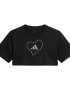 adidas Îmbracaminte SATIN EMBROIDERY CROPPED GRAPHIC T-SHIRT