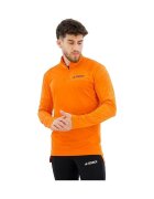 adidas Îmbracaminte T-shirt avec demi-zip orange