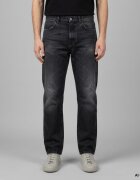 Amish Îmbracaminte Js) James Man Selvedge Black Denim Black Ari