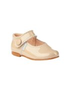 Angelitos Pantofi 1502 MERCEDITAS CHAROL CON VELCRO Camel