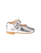 Angelitos Pantofi 1502 MERCEDITAS PLATA METALIZADA CON VELCRO Plata