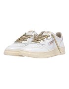 Autry Pantofi Medalist Low Leather W - White/Gold