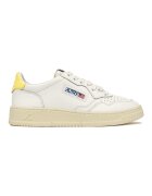 Autry Pantofi Medalist Low Leather W - White/Lemon Meringue