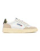 Autry Pantofi Medalist Low Suede M - White/Bronze Green