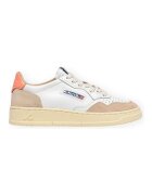 Autry Pantofi Medalist Low Suede W - White/Peach Pink
