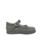 Bambineli Pantofi 457 Merceditas piel con hebilla Gris