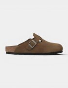 Birkenstock Pantofi Boston Soft Dark Tea Tonal