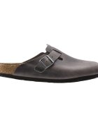 Birkenstock Pantofi Boston Soft Footbed Oiled Leather Iron Grey