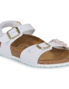 Birkenstock Pantofi Rio AS Kids Flowers BF White