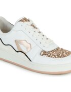 Bons baisers de Paname Pantofi LOULOU BLANC ROSE GOLD GLITTER