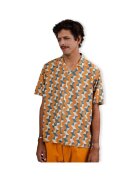 Brava Fabrics Îmbracaminte Big Tiles Aloha Shirt - Ochre
