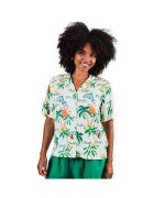 Brava Fabrics Îmbracaminte Tropical Pixel Aloha Blouse - Ecru
