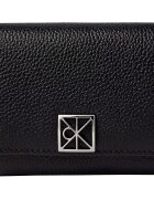 Calvin Klein Jeans Genti Emblem Hw Pebble Trifold W/Zip