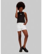 Calvin Klein Jeans Îmbracaminte Hr Relaxed Denim Shorts White