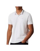 Calvin Klein Jeans Îmbracaminte Polo Col Classique Rayé en Coton Blanc