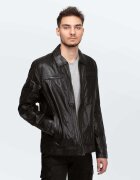 Cameleon Îmbracaminte Men's Leather Jacket Richard Black