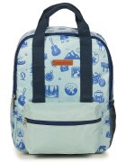 CARAMEL & CIE Genti SMALL BACKPACK BLUE WILD TRIP