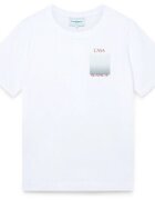 Casablanca Îmbracaminte GRADIENT SQUARE PRINTED T-SHIRT WHITE