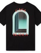 Casablanca Îmbracaminte L'ARCHE PRINTED T-SHIRT NOIR