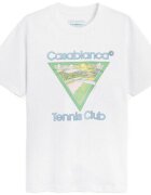 Casablanca Îmbracaminte T-SHIRT TENNIS CLUB ICON WHITE