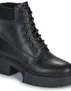 Coach Pantofi LEAH PLATFORM LEATHER LACE-UP BOOTIE