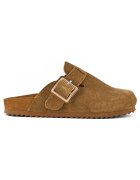 Colors of California Pantofi Cow suede bio sabot with buckl