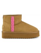 Colors of California Pantofi Platform boot spike stitching
