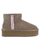 Colors of California Pantofi Platform boot spike stitching