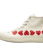Comme Des Garcons Pantofi Converse High Blanche Multi Coeurs
