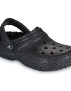 Crocs Pantofi Classic Fuzz Lined Glitter Clog