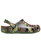Crocs Pantofi Sabots Classic Camouflage vert flottants