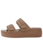 Crocs Pantofi Sandales Brooklyn Low Wedge Sandal 207431 cuir