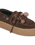 D.A.T.E. Pantofi CALETTA SUEDE LEOPARD