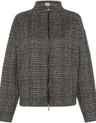 Deha Îmbracaminte Check Jacquard Full-Zip Jacket