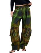 Desigual Îmbracaminte PANT_GREEN CHECKS_LAC 26WWPW04