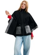 Desigual Îmbracaminte PONCHO_DENIM ALDAMA GREY 26WAIA29