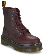 Dr. Martens Pantofi JADON EMBOSS FLORAL CHERRY RED CRAZY HORSE FLORAL EMBOSS