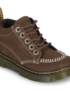 Dr. Martens Pantofi RAFFE MOC BOOT J LOW DARK BROWN TUMBLED NUBUCK