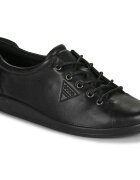 ECCO Pantofi Soft 2.0 Black Feather with Black Sole