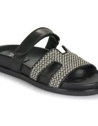Exé Shoes Pantofi 966-KIMOLOS-LEATHER-BEIGE-BLACK