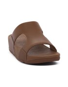 FITFLOP Pantofi TAN LULU BAR SLIDE